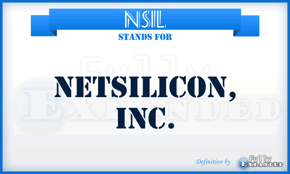 NSIL - NetSilicon, Inc.