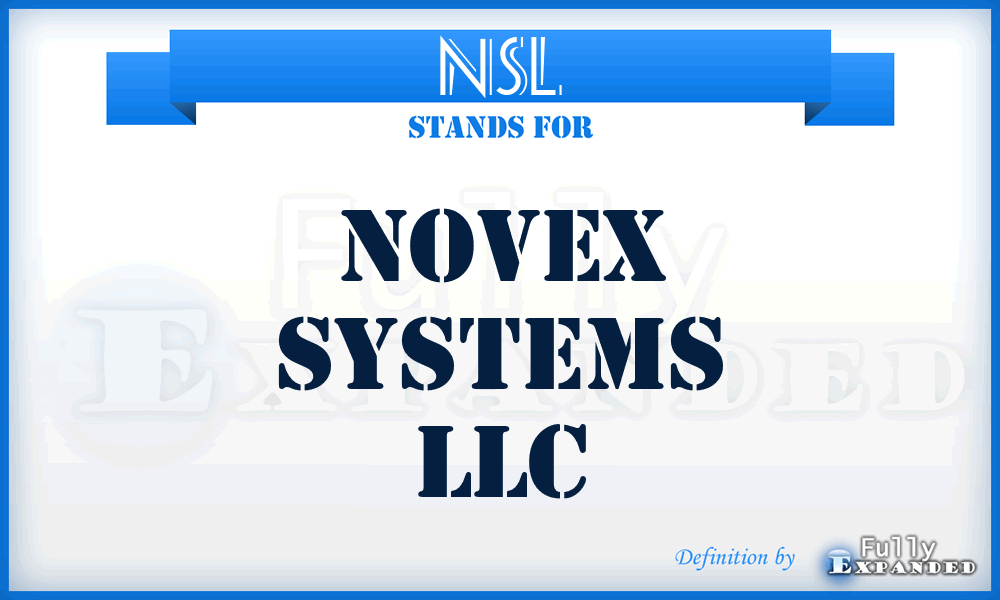 NSL - Novex Systems LLC