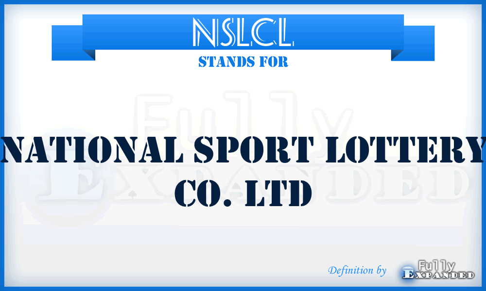 NSLCL - National Sport Lottery Co. Ltd