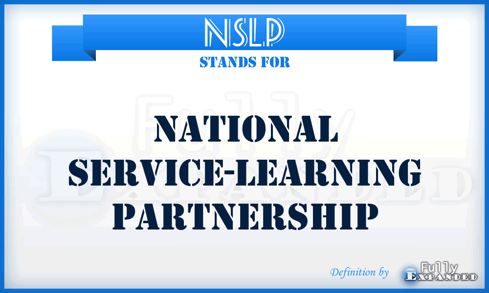 NSLP - National Service-Learning Partnership