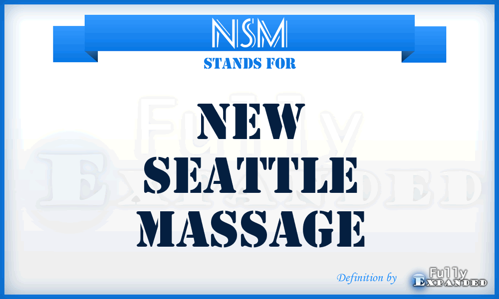 NSM - New Seattle Massage