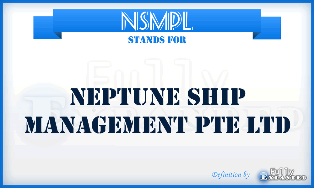 NSMPL - Neptune Ship Management Pte Ltd