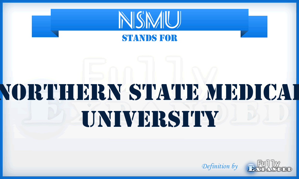 NSMU - Northern State Medical University