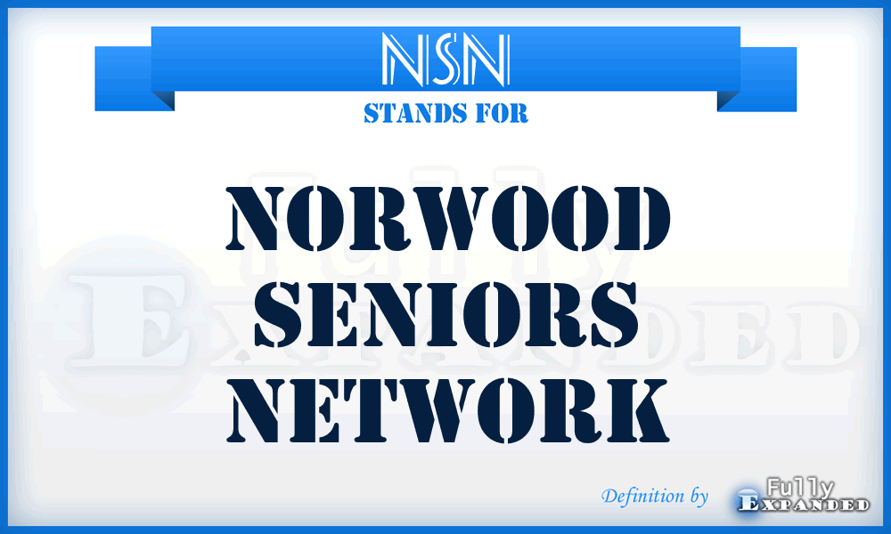 NSN - Norwood Seniors Network