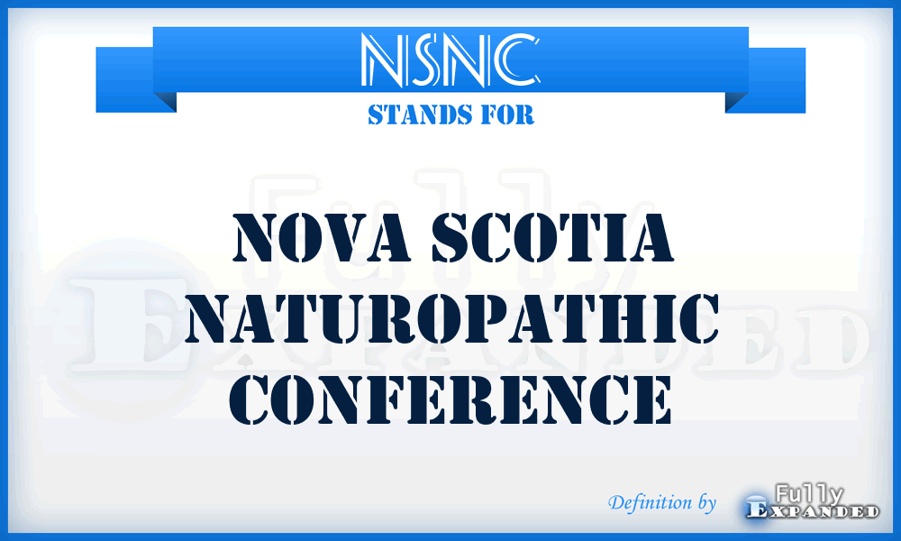 NSNC - Nova Scotia Naturopathic Conference