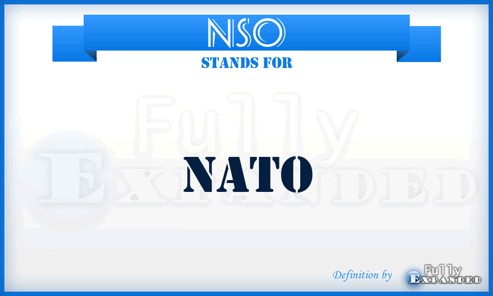 NSO - NATO