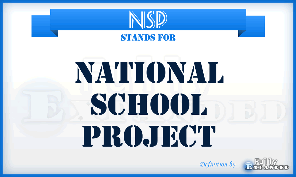 NSP - National School Project