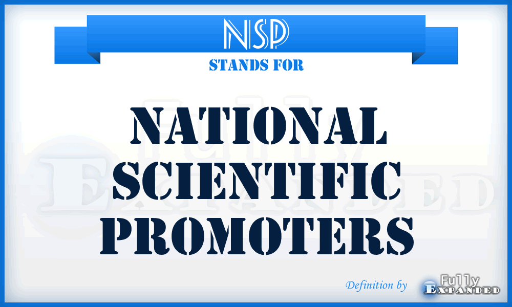 NSP - National Scientific Promoters