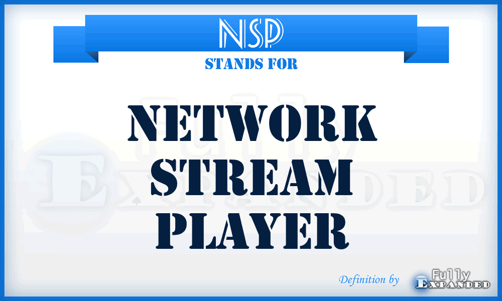 NSP - Network Stream Player