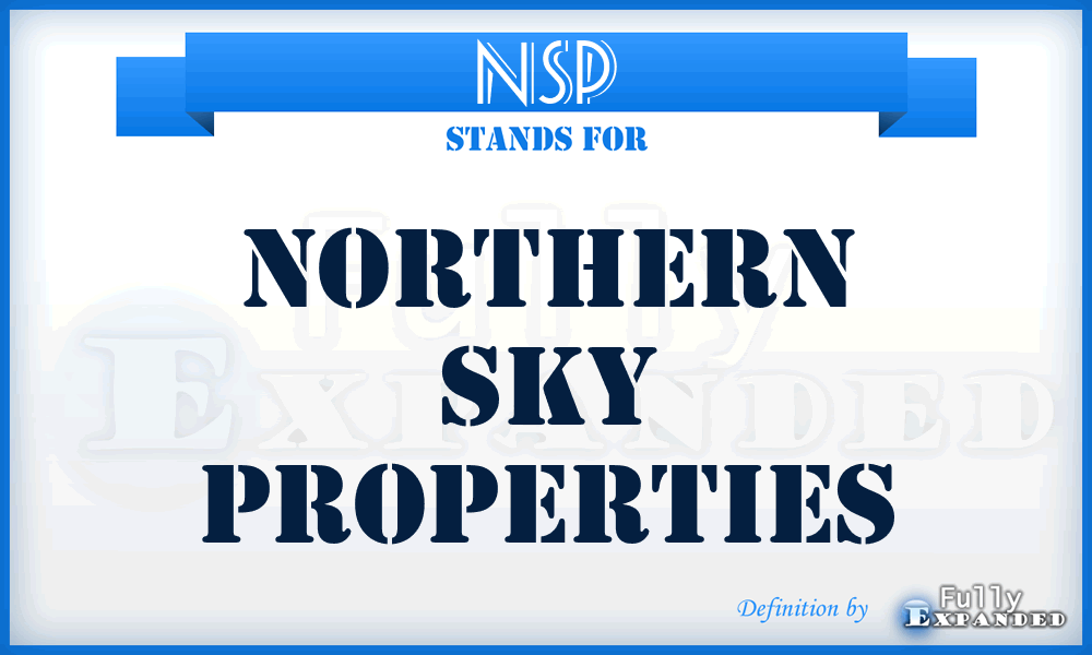 NSP - Northern Sky Properties