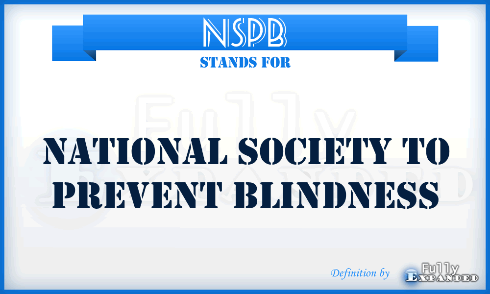 NSPB - National Society to Prevent Blindness