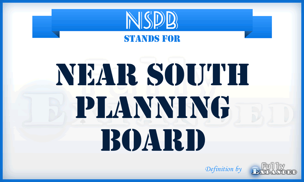 NSPB - Near South Planning Board