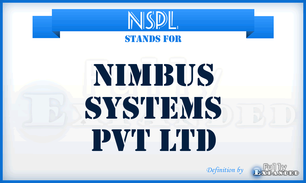NSPL - Nimbus Systems Pvt Ltd