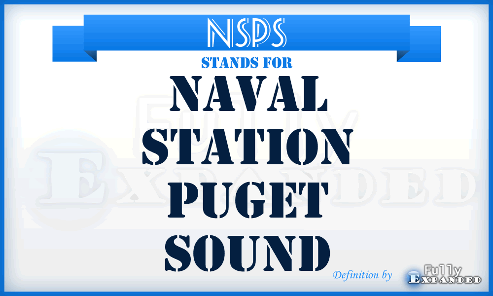 NSPS - Naval Station Puget Sound