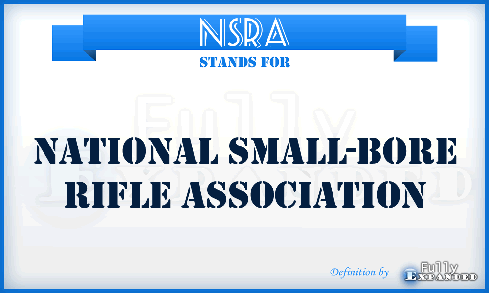 NSRA - National Small-bore Rifle Association