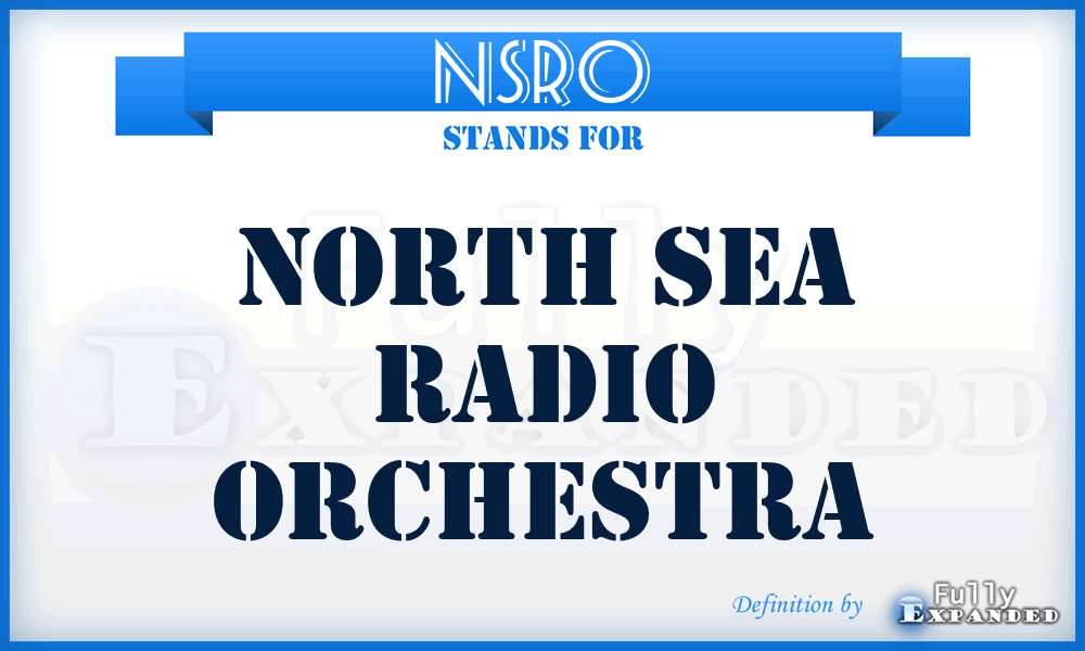 NSRO - North Sea Radio Orchestra