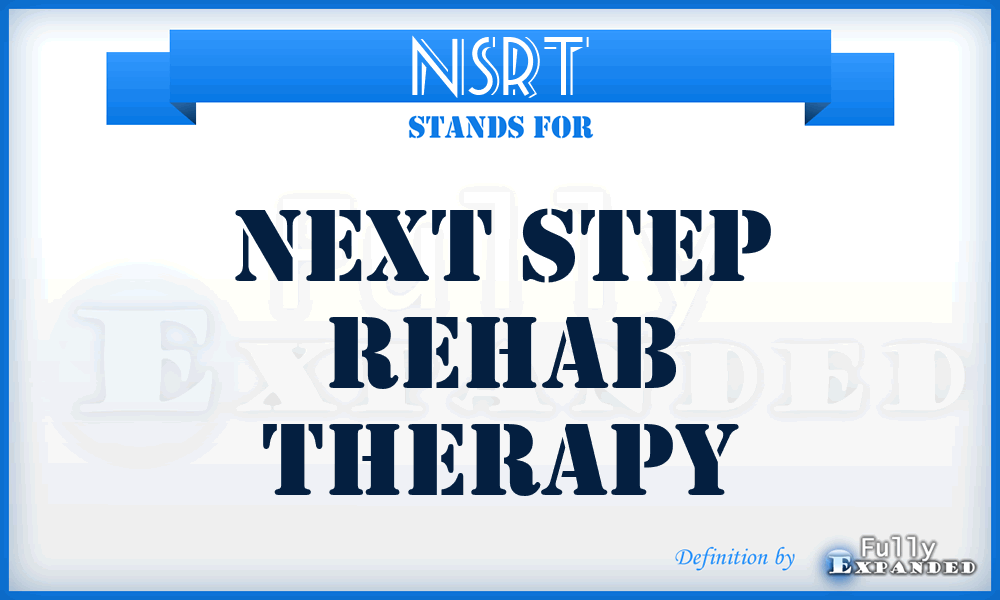NSRT - Next Step Rehab Therapy