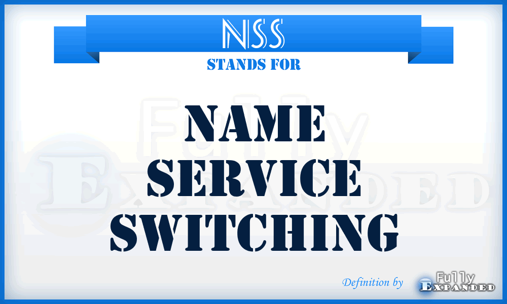 NSS - Name Service Switching