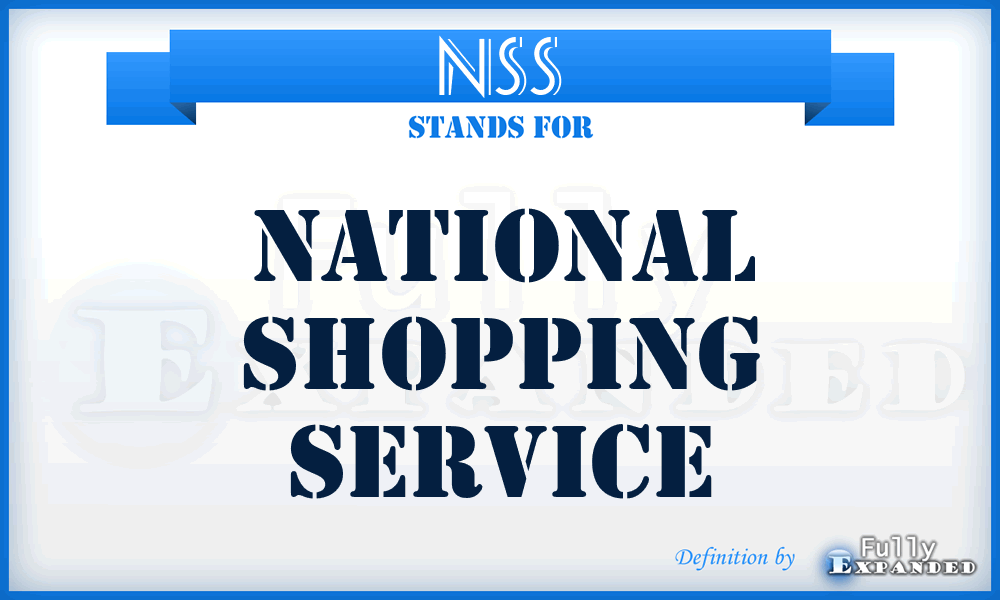 NSS - National Shopping Service