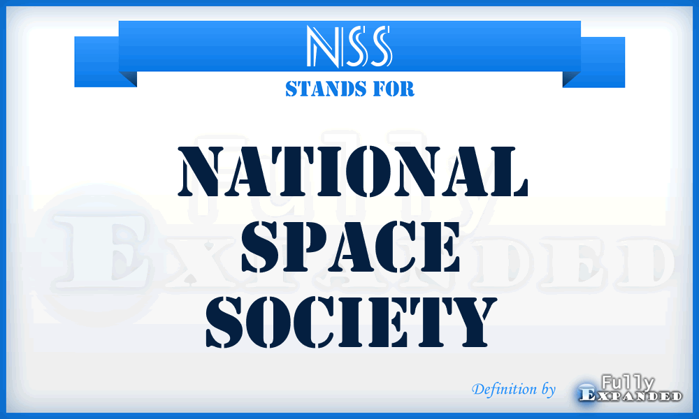 NSS - National Space Society