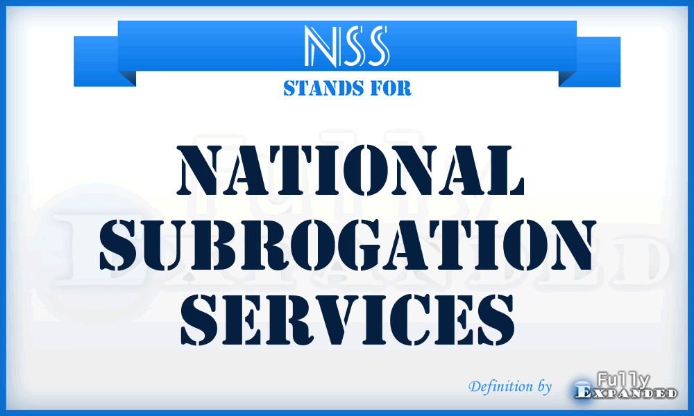 NSS - National Subrogation Services