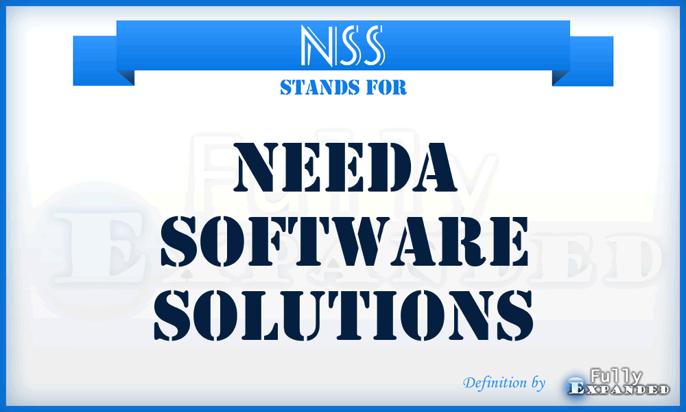 NSS - Needa Software Solutions