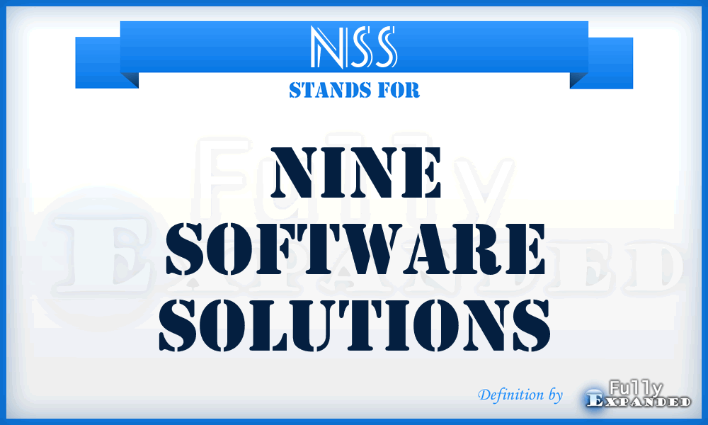NSS - Nine Software Solutions