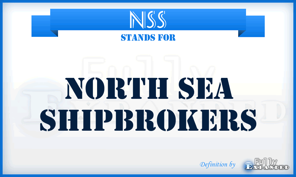 NSS - North Sea Shipbrokers