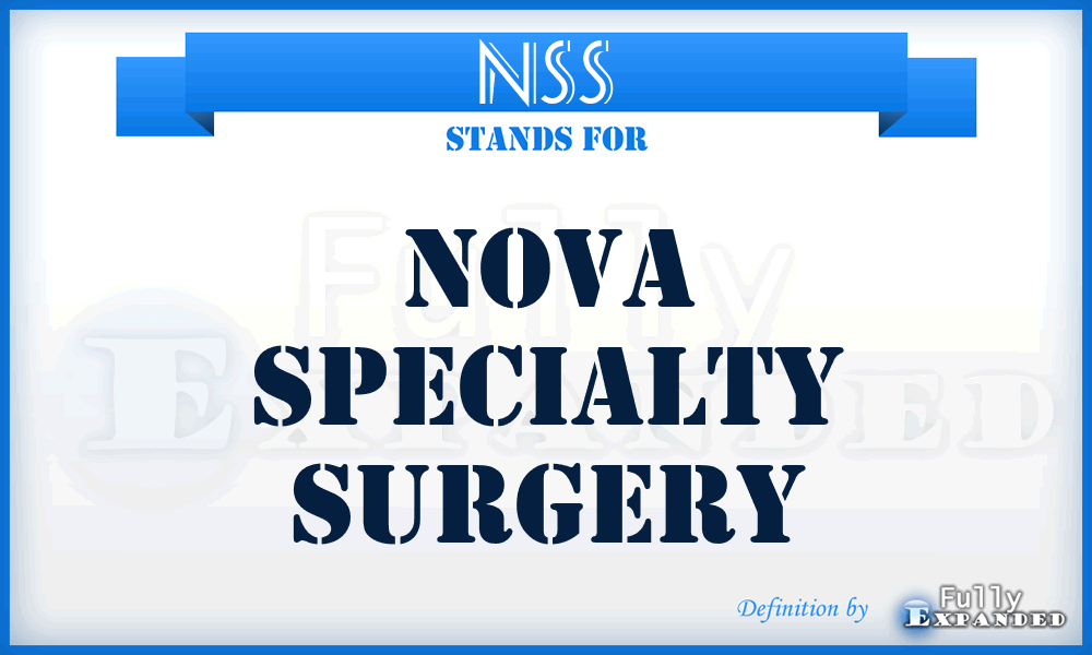 NSS - Nova Specialty Surgery