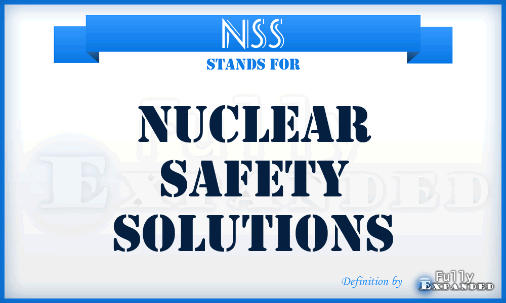 NSS - Nuclear Safety Solutions