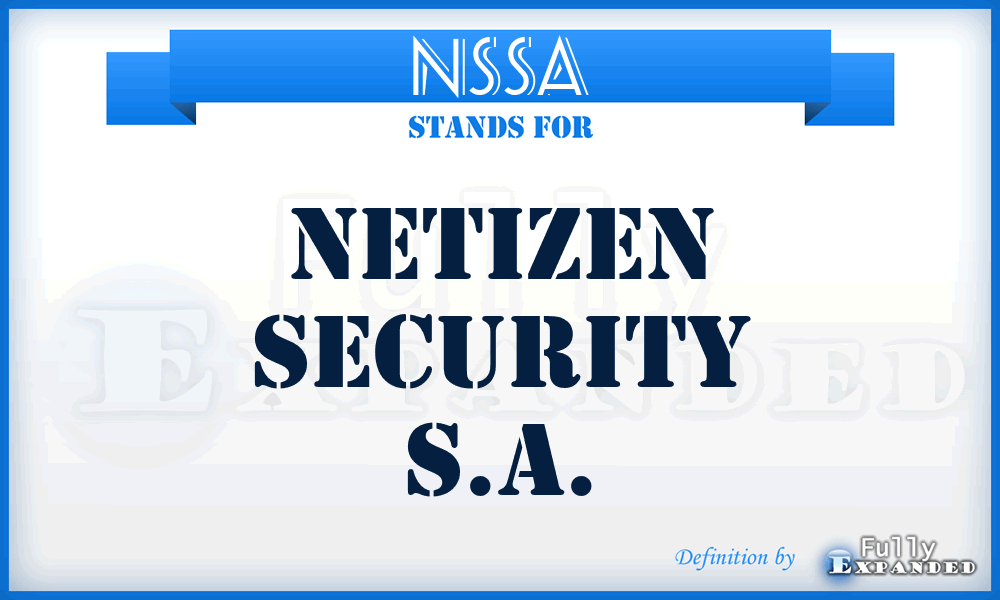 NSSA - Netizen Security S.A.