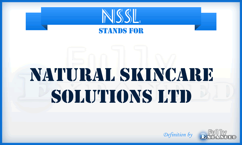 NSSL - Natural Skincare Solutions Ltd