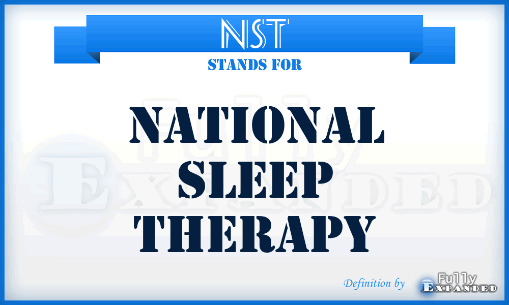 NST - National Sleep Therapy