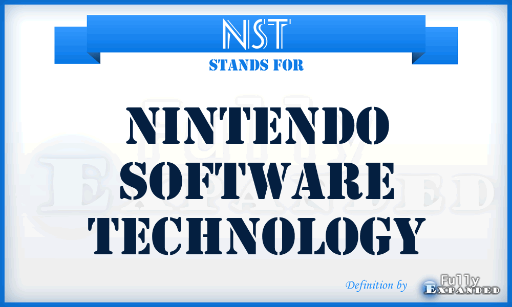 NST - Nintendo Software Technology