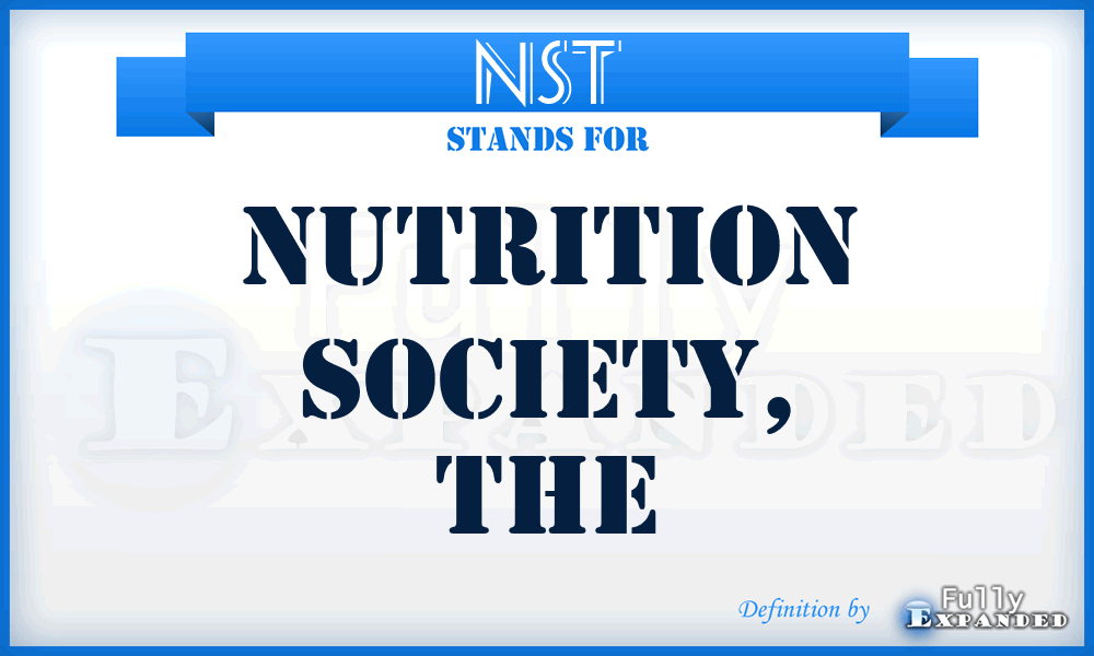 NST - Nutrition Society, The