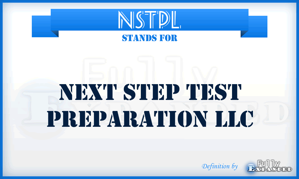NSTPL - Next Step Test Preparation LLC