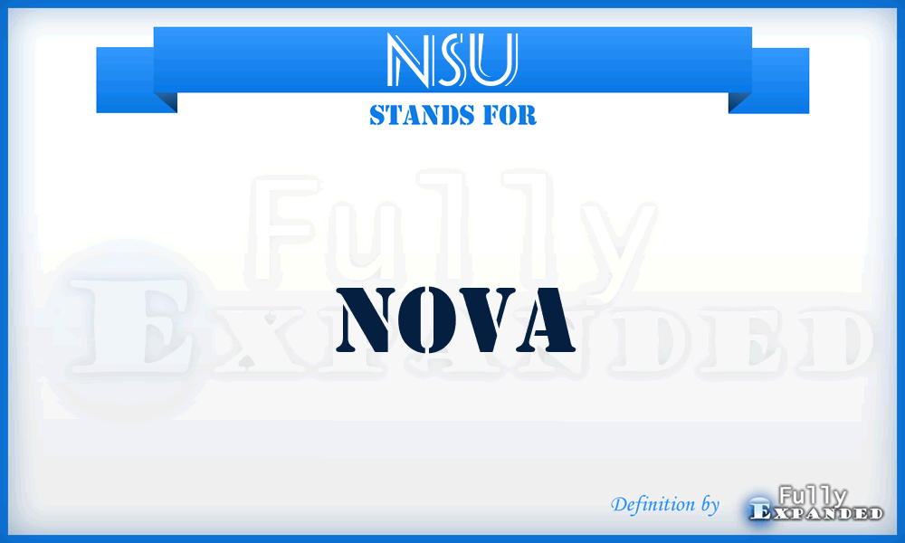 NSU - Nova