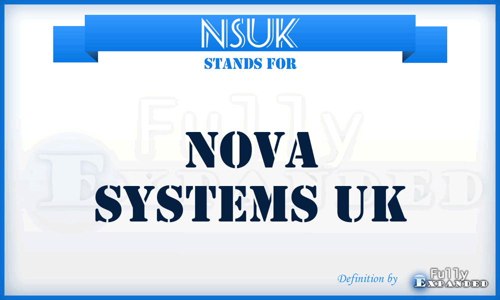 NSUK - Nova Systems UK