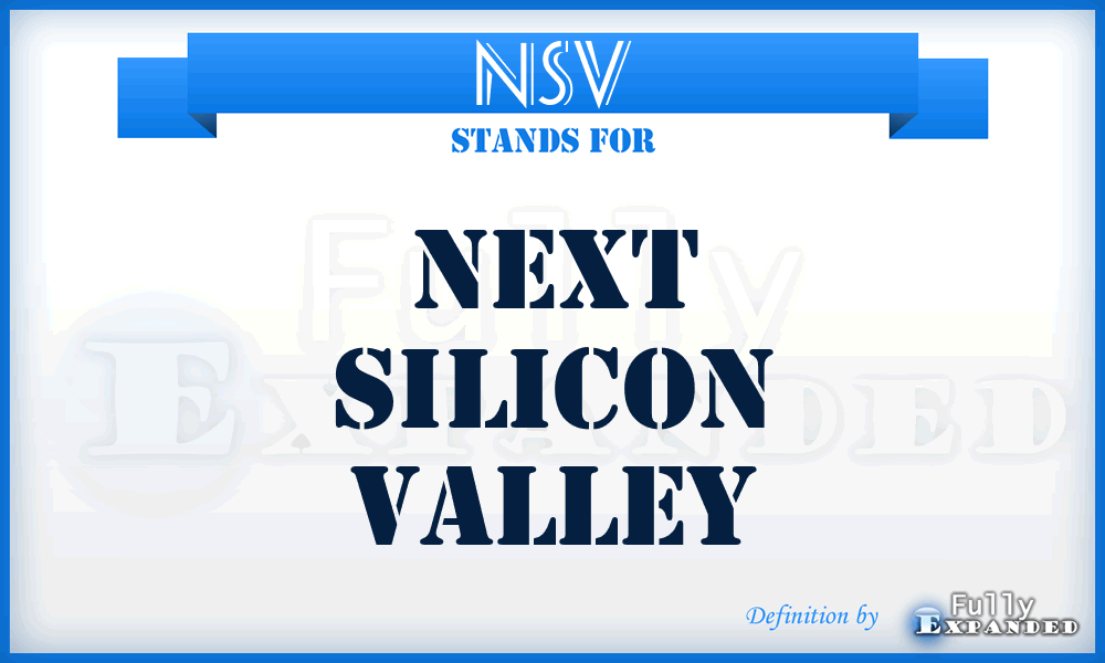 NSV - Next Silicon Valley