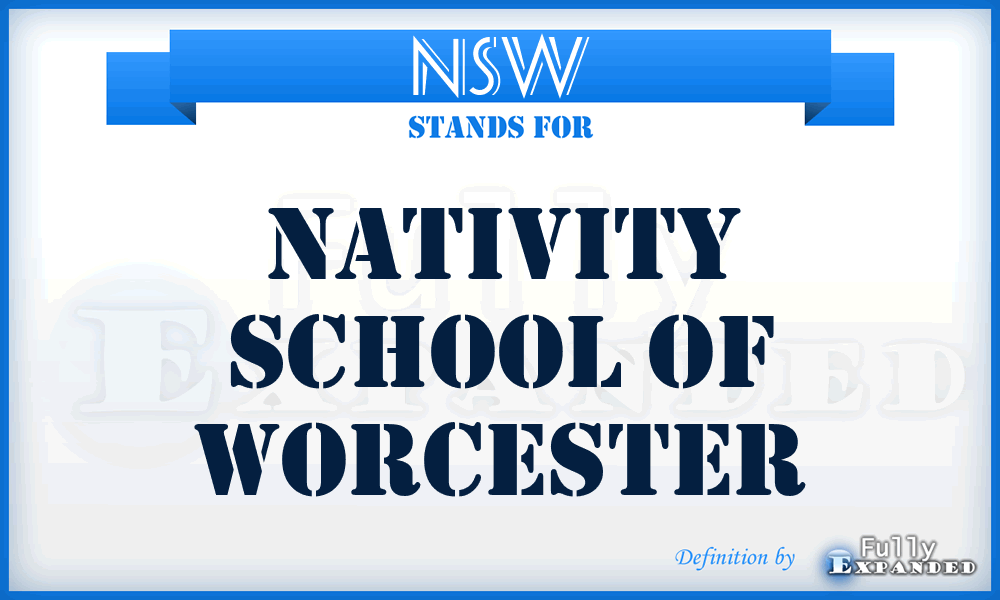 NSW - Nativity School of Worcester