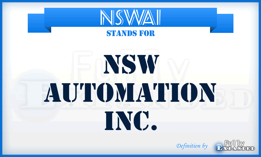 NSWAI - NSW Automation Inc.