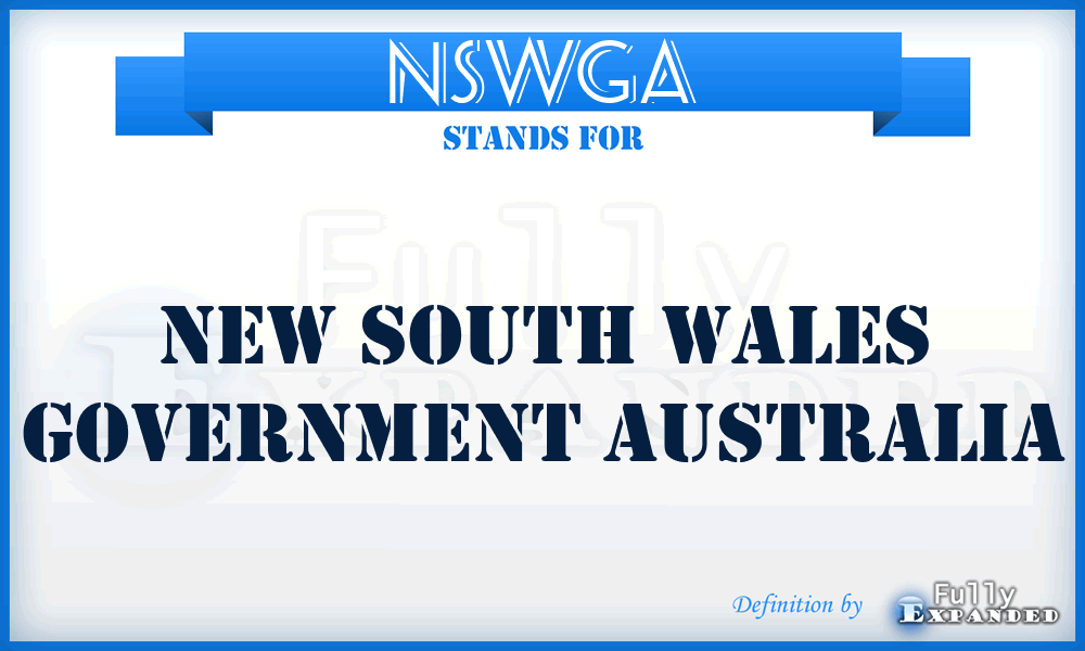 NSWGA - New South Wales Government Australia
