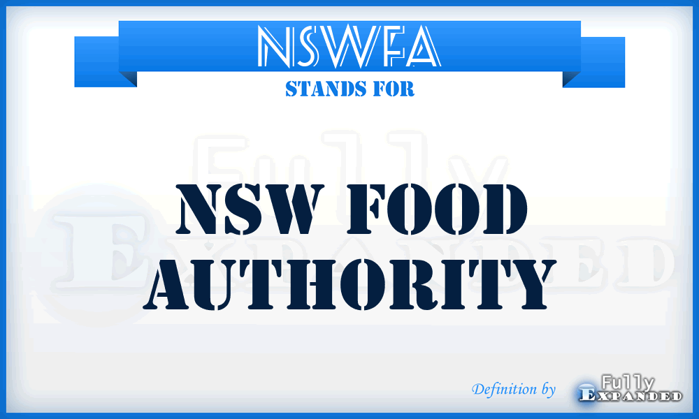 NSWFA - NSW Food Authority