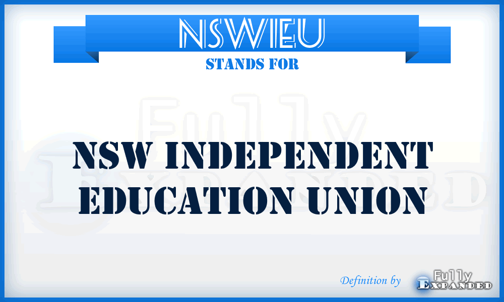 NSWIEU - NSW Independent Education Union