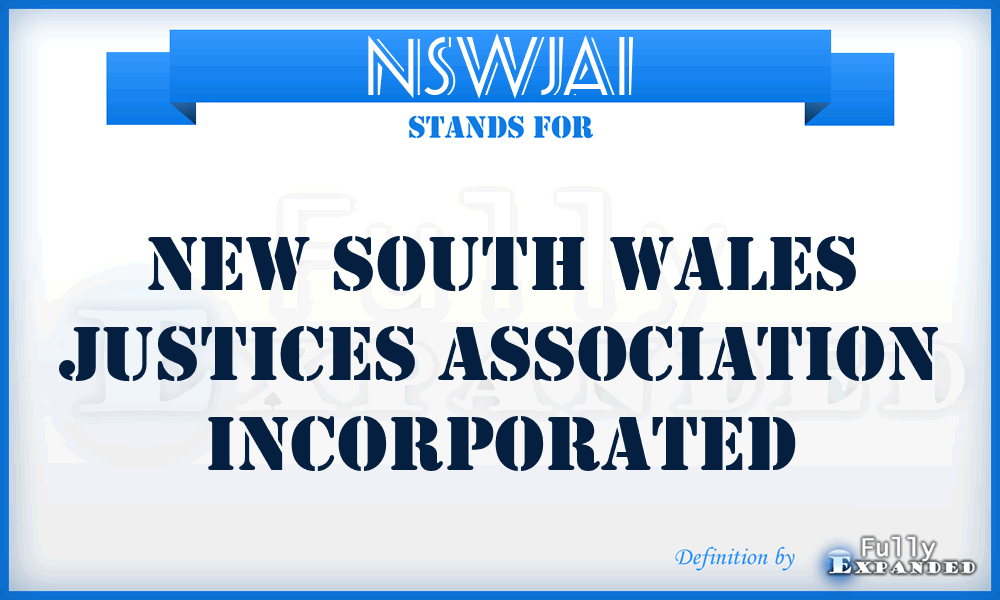 NSWJAI - New South Wales Justices Association Incorporated