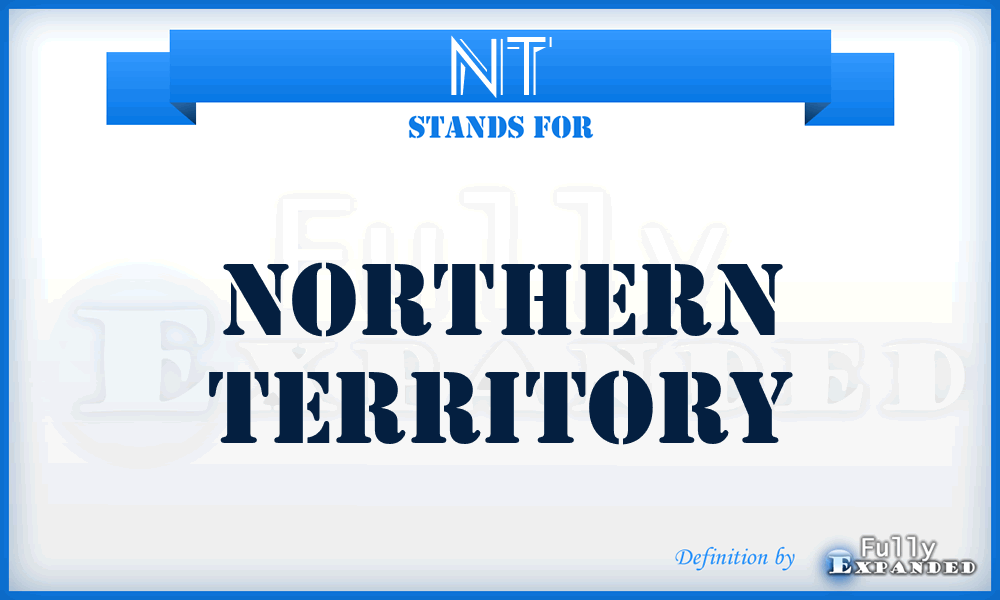 NT - Northern Territory