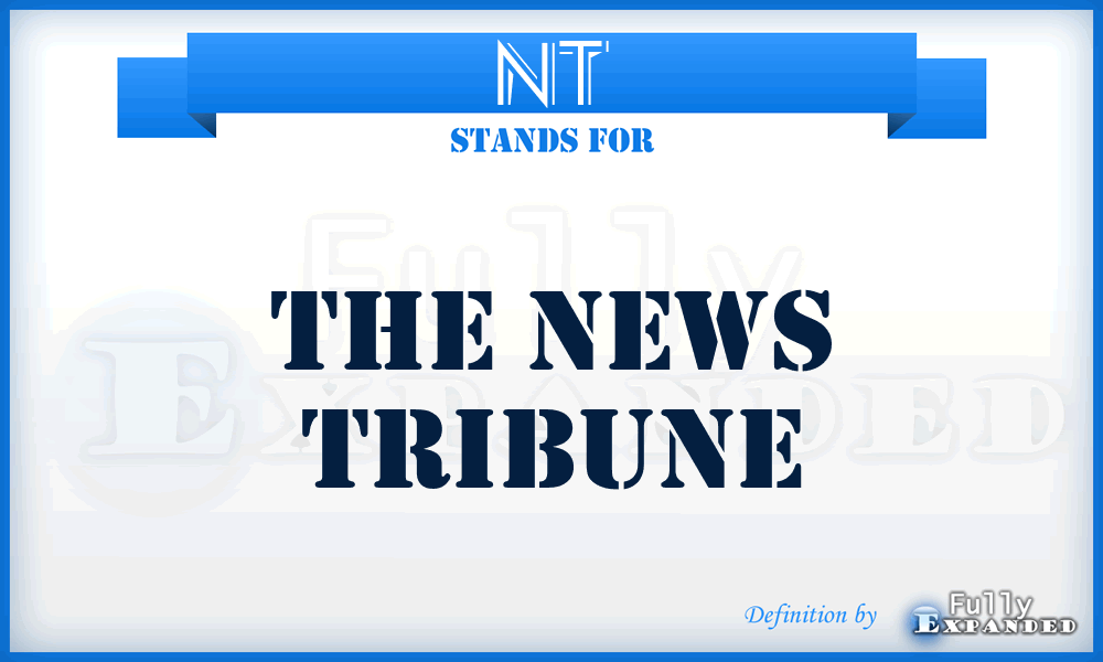 NT - The News Tribune