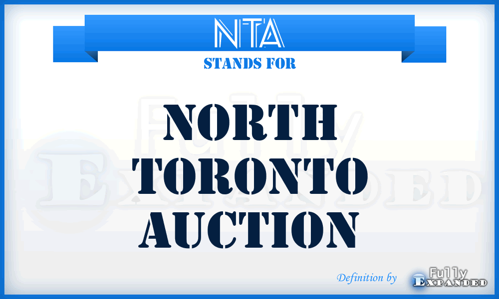 NTA - North Toronto Auction