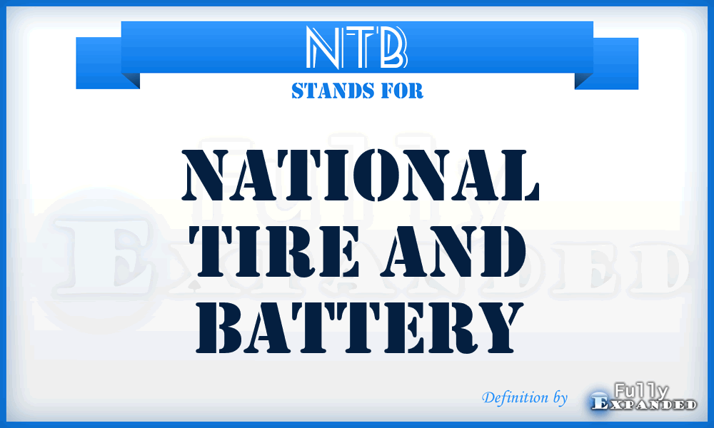 NTB - National Tire and Battery
