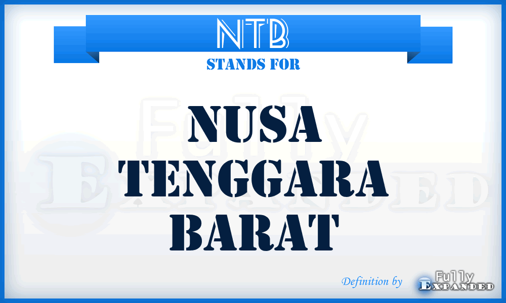 NTB - Nusa Tenggara Barat